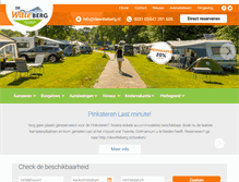 Tablet Screenshot of dewitteberg.nl